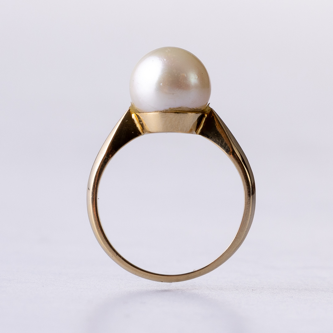 4421503 Akoyaperlenring Gelbgold