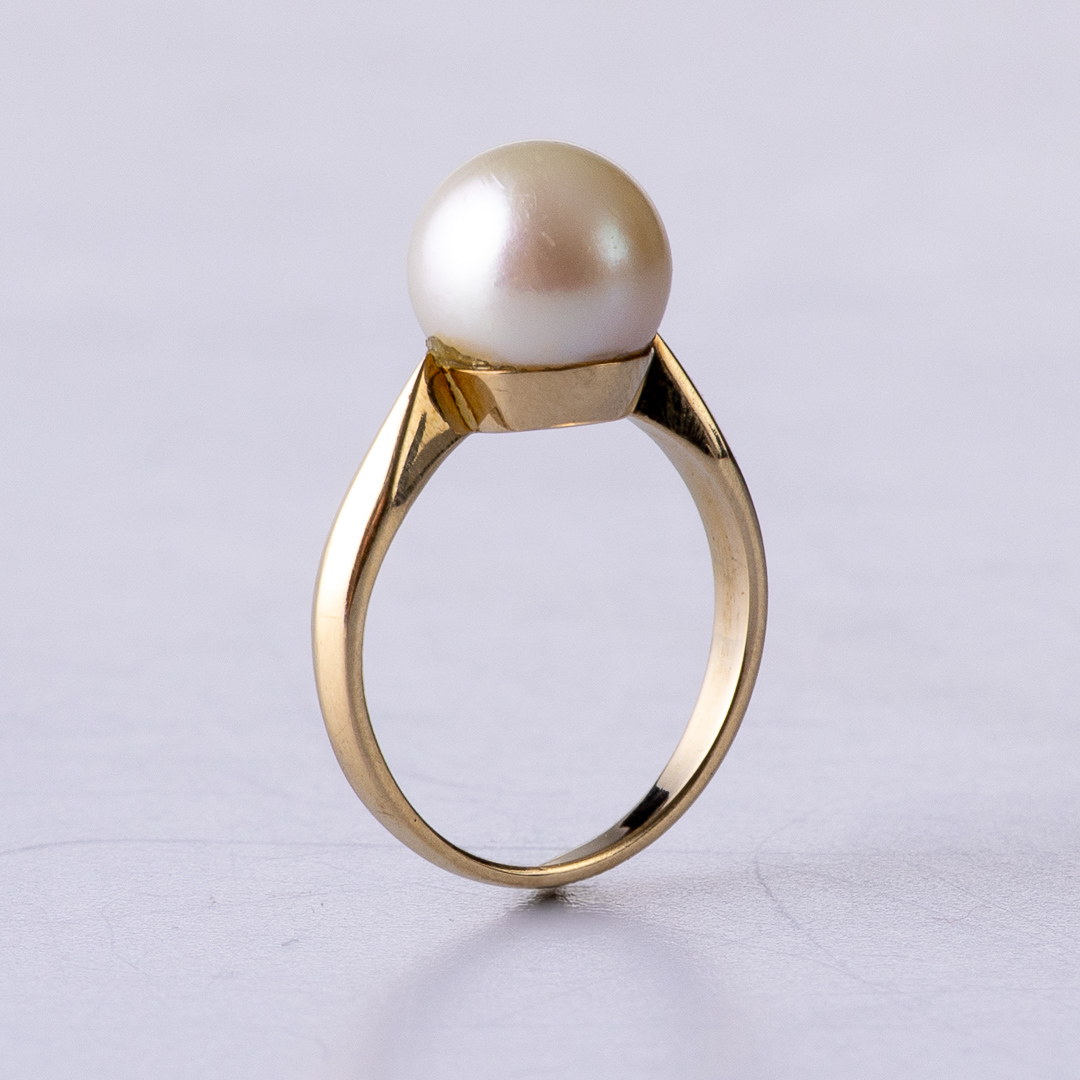 4421503 Akoyaperlenring Gelbgold